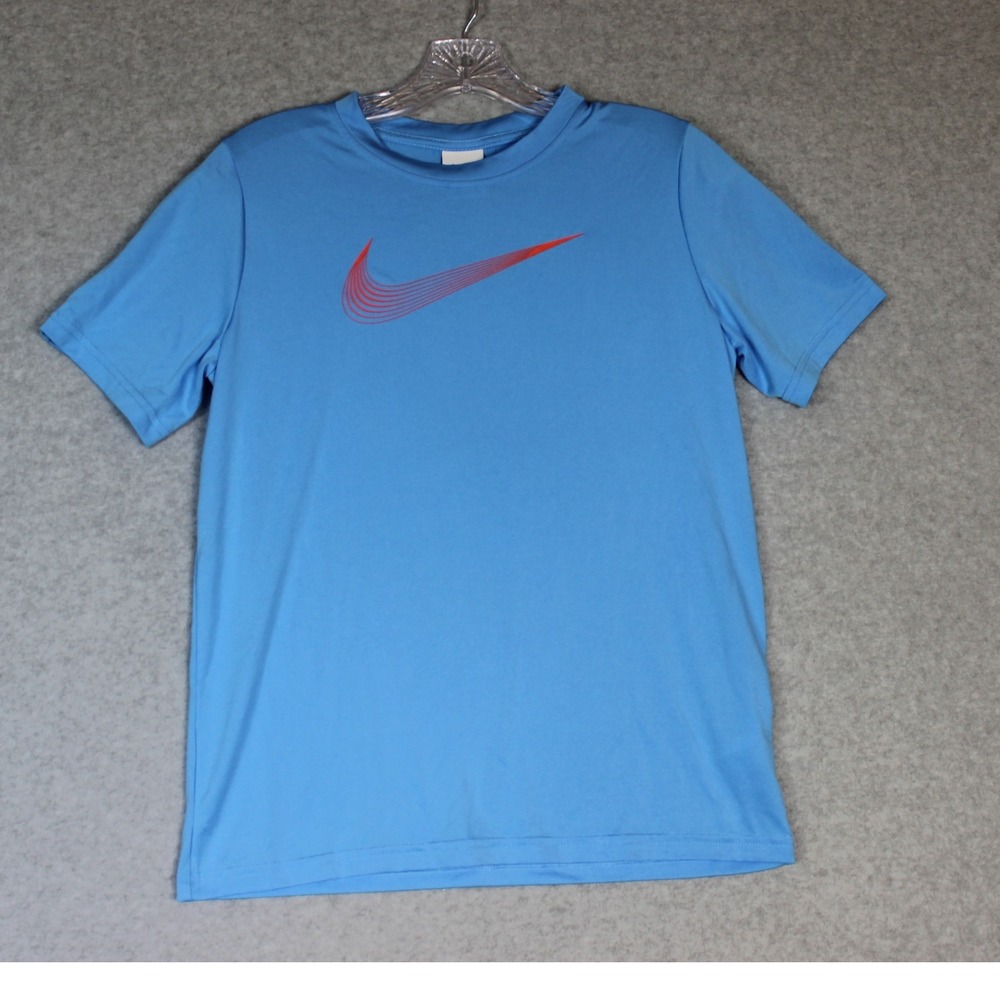 Nike Youth Large‎ Light Blue SS Dri-fit Athletic Top